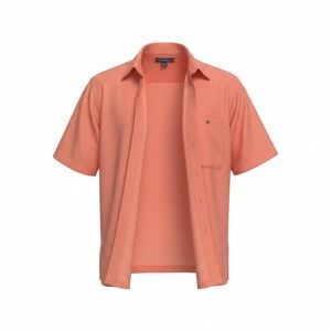 Short Sleeve‎ Button Up West Marine Size M Mens Orange Excellent Microfiber Camp